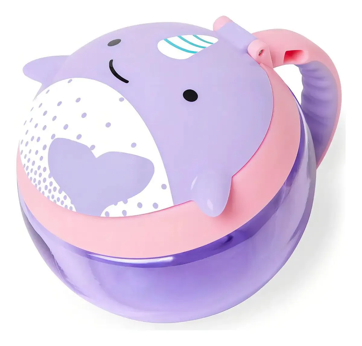 Porta Snack Zoo Baleia Narval/ Pote de Biscoito Skip Hop