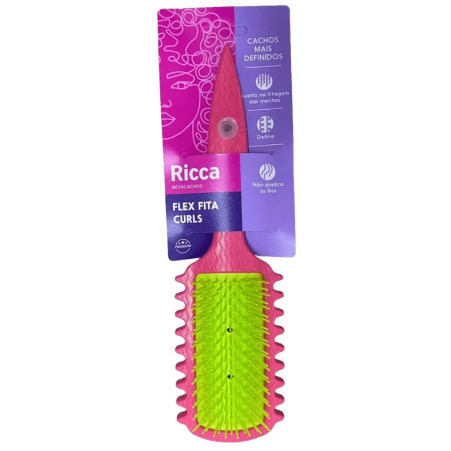 Escova Ricca Flex Fita Curl Rosa Nº 2446
