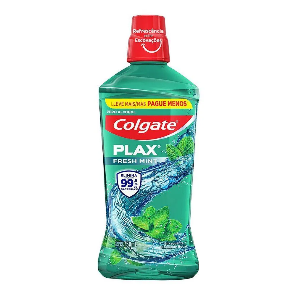 Enxaguatório Bucal Colgate Plax Fresh Mint 750Ml