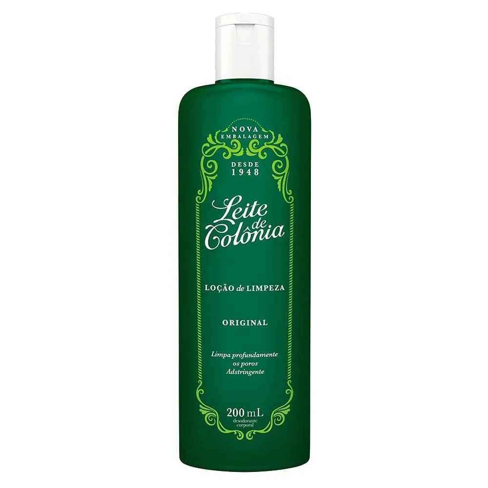 Leite de Colônia Loção de Limpeza Original 200Ml