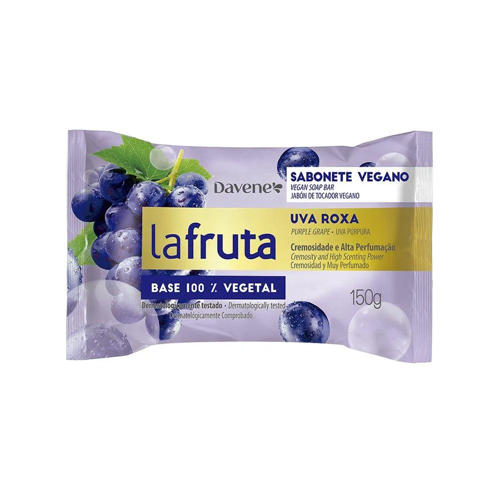 Sabonete La-Fruta Uva Roxa 150G - Embalagem com 36 Unidades