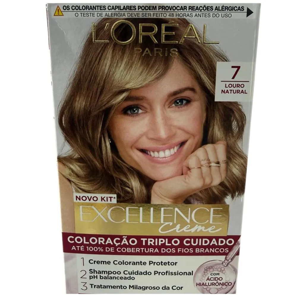 Coloração Excellence de L'oréal Paris 7 Louro Natural