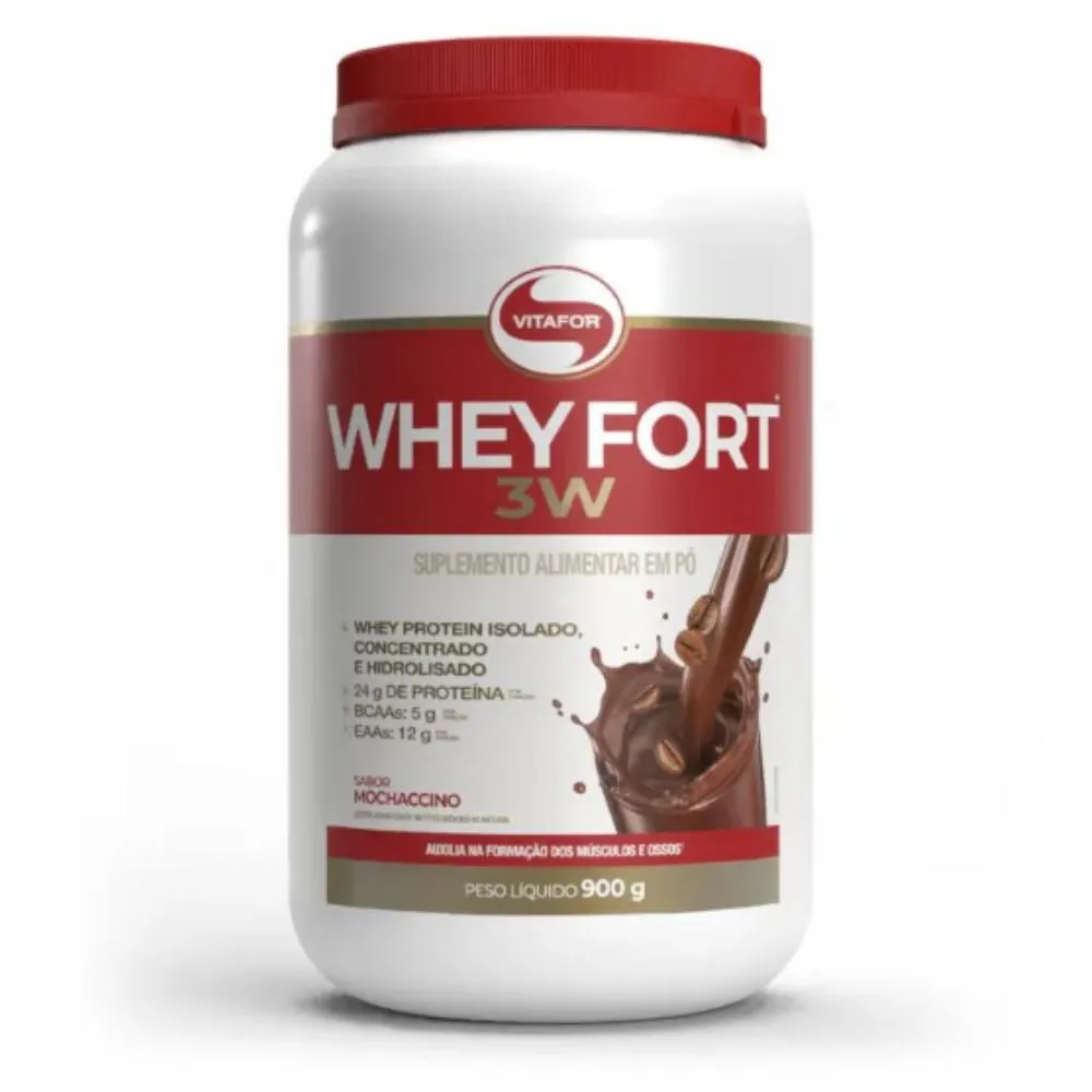 Whey Fort 3W Vitafor 900 G Mochaccino
