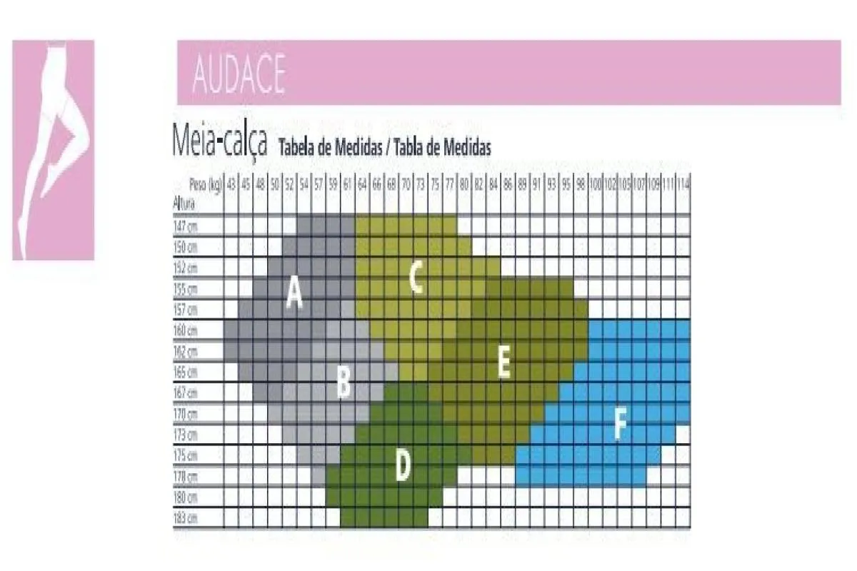 Meia de Compressão Audace Feminina 15-20 Mmhg At Ponteira Aberta - Sigvaris D