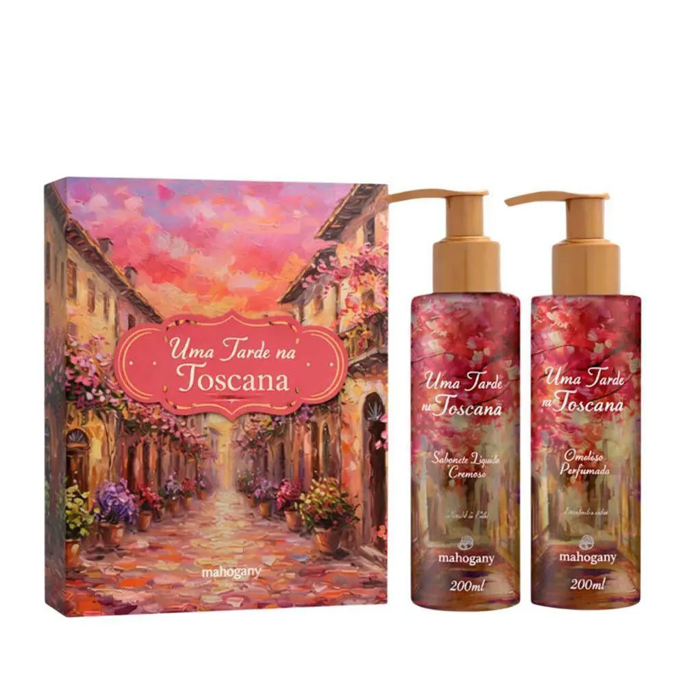 Kit uma Tarde da Toscana Sabonete e Hidratante Mahogany