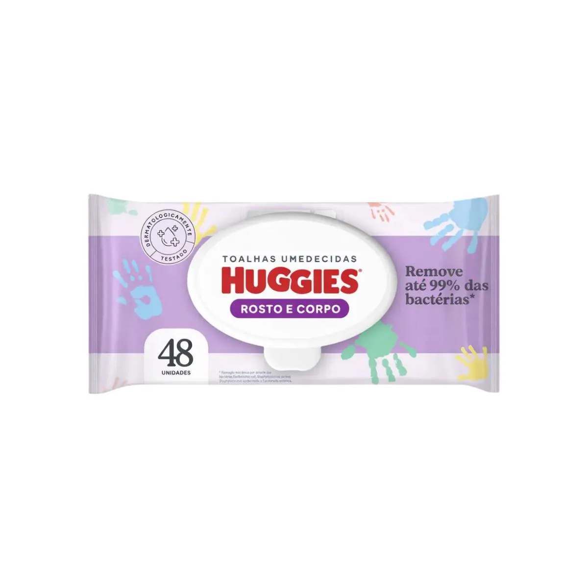 Kit Toalha Umedecida Huggies Rosto e Corpo 4 Pacotes - 48 Unidades
