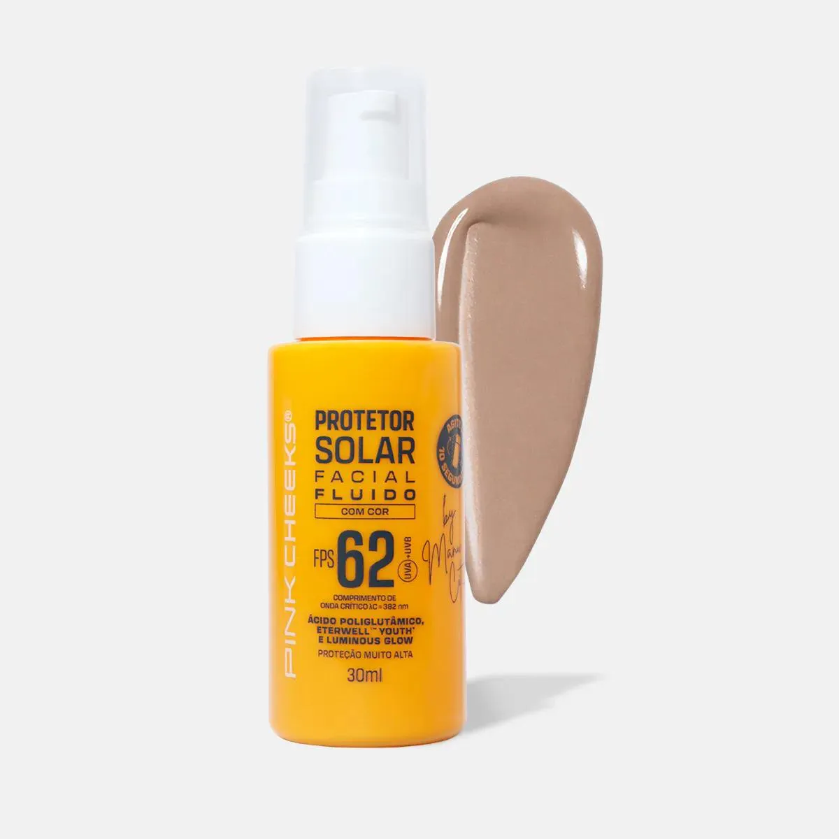 Protetor Solar Facial Fluido Fps62 Fpuva36 Tint 15 - Pink Ckeeks