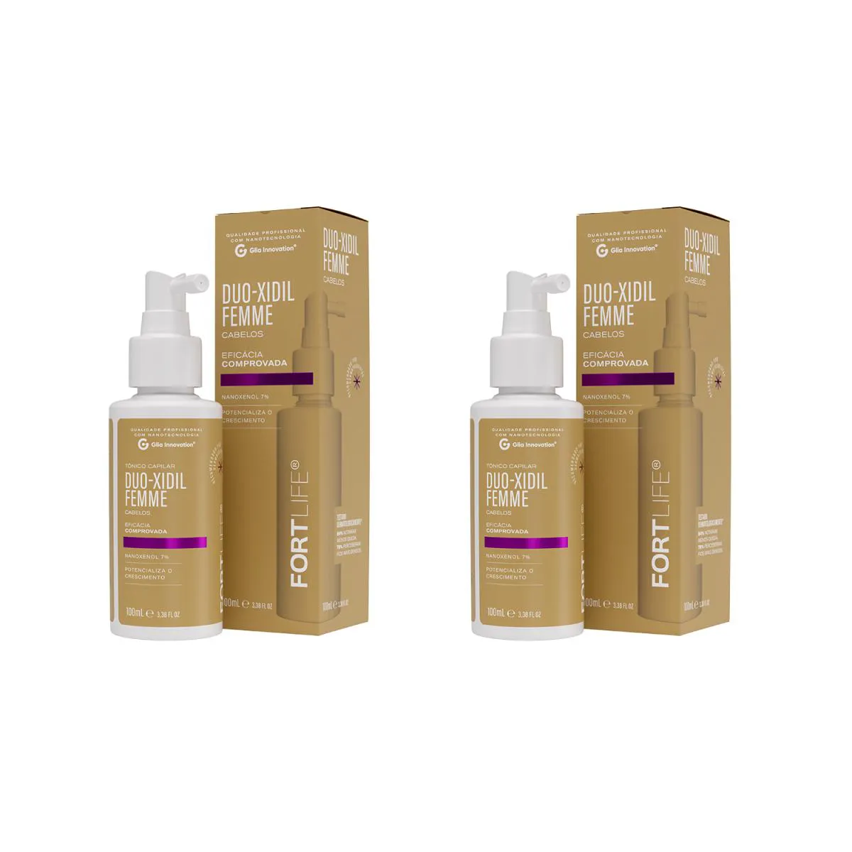 Kit 2 Und Duo-Xidil Sray Femme 7% 100Ml Cabelos Fortlife