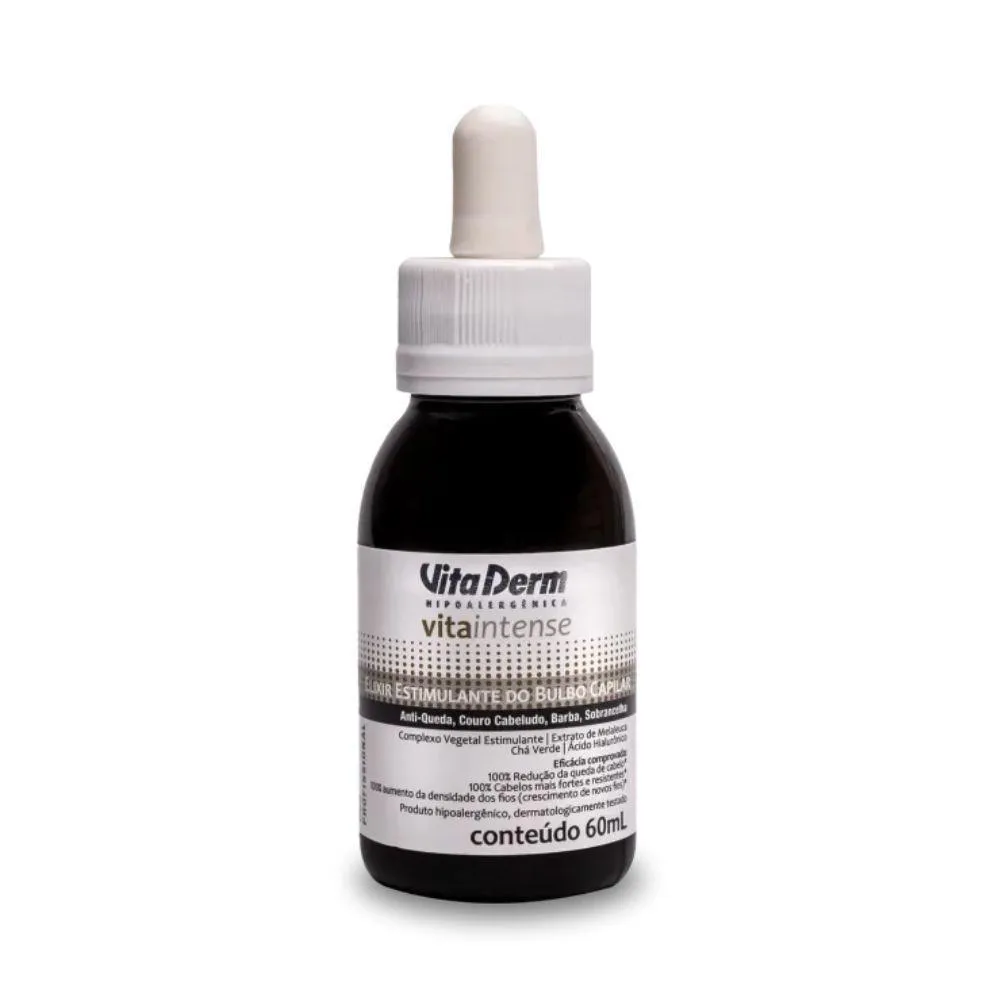 Vita Derm Vita Intense Elixir Estimulante do Bulbo Capilar com Ácido Hialurônico 60 Ml