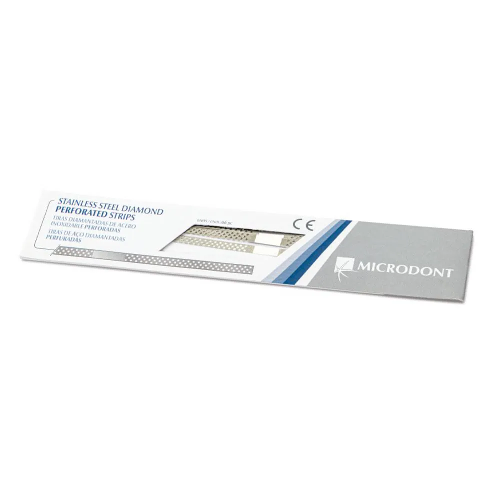Tira de Lixa de Aço Diamond Strip 4Mm Média 6 Und. Microdont