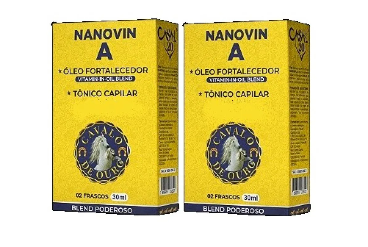 Kit 2 Nanovin a Casal 20 Crescimento Capilar Anti Queda