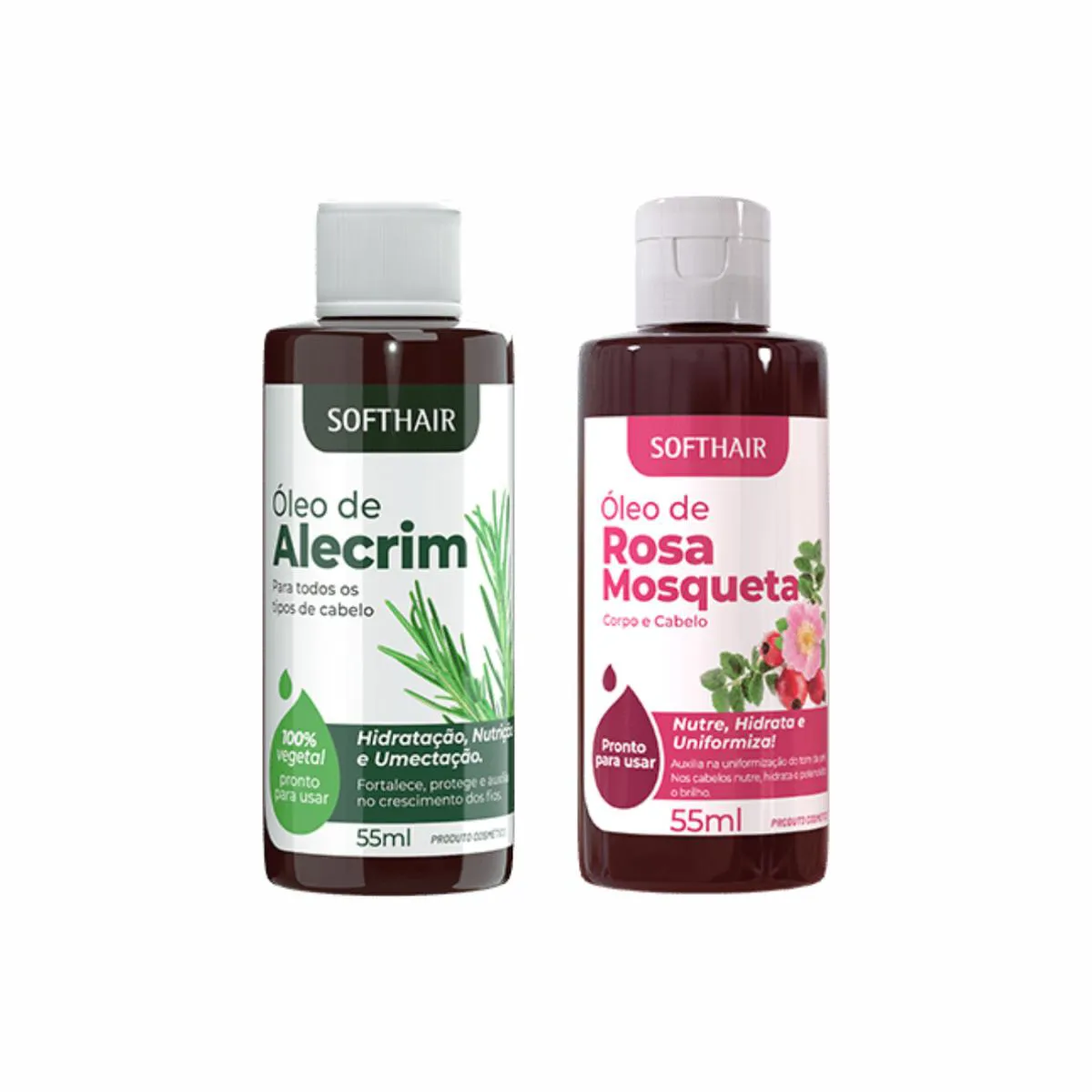 Óleo de Alecrim e Rosa Mosqueta Softhair Umectação Capilar