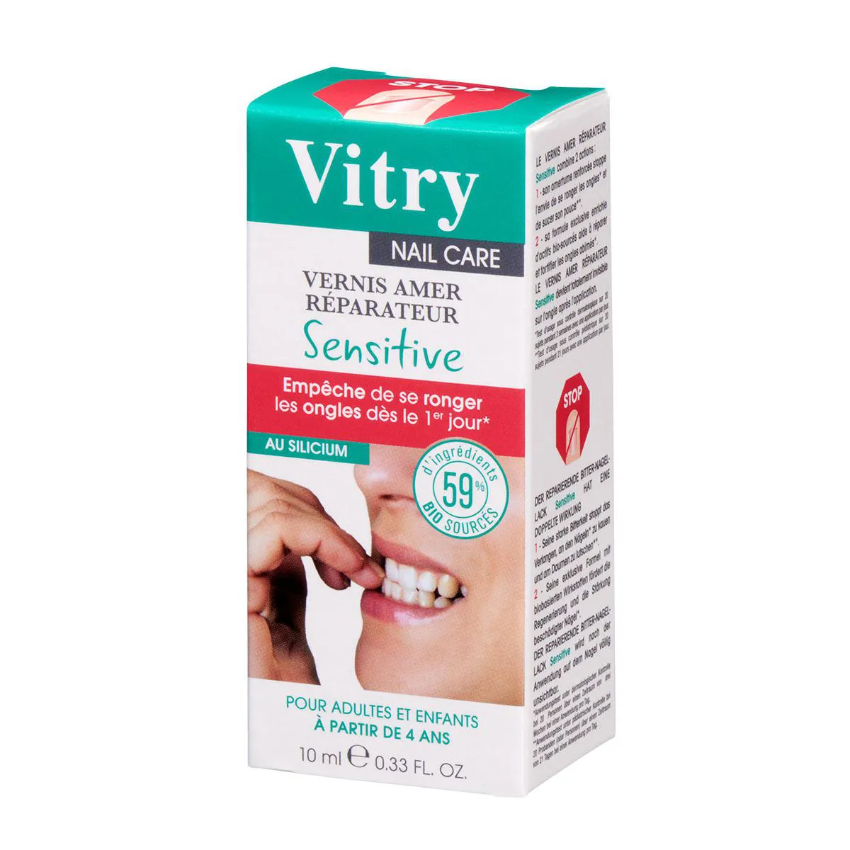 Esmalte Base Amargo Reparador Sensitive Vitry 10 ml