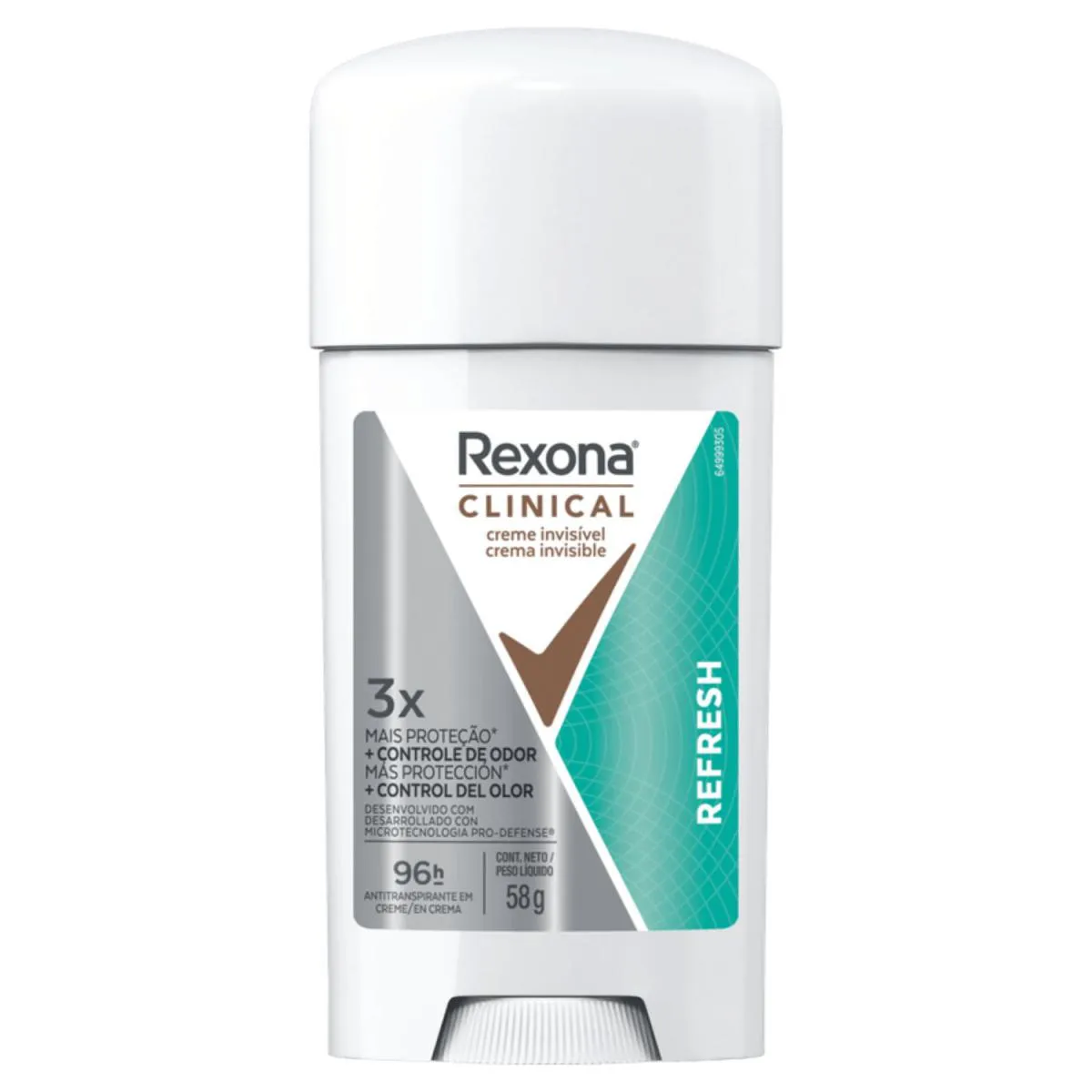 Des Rexona Clinical Creme 58G Fem Refresh