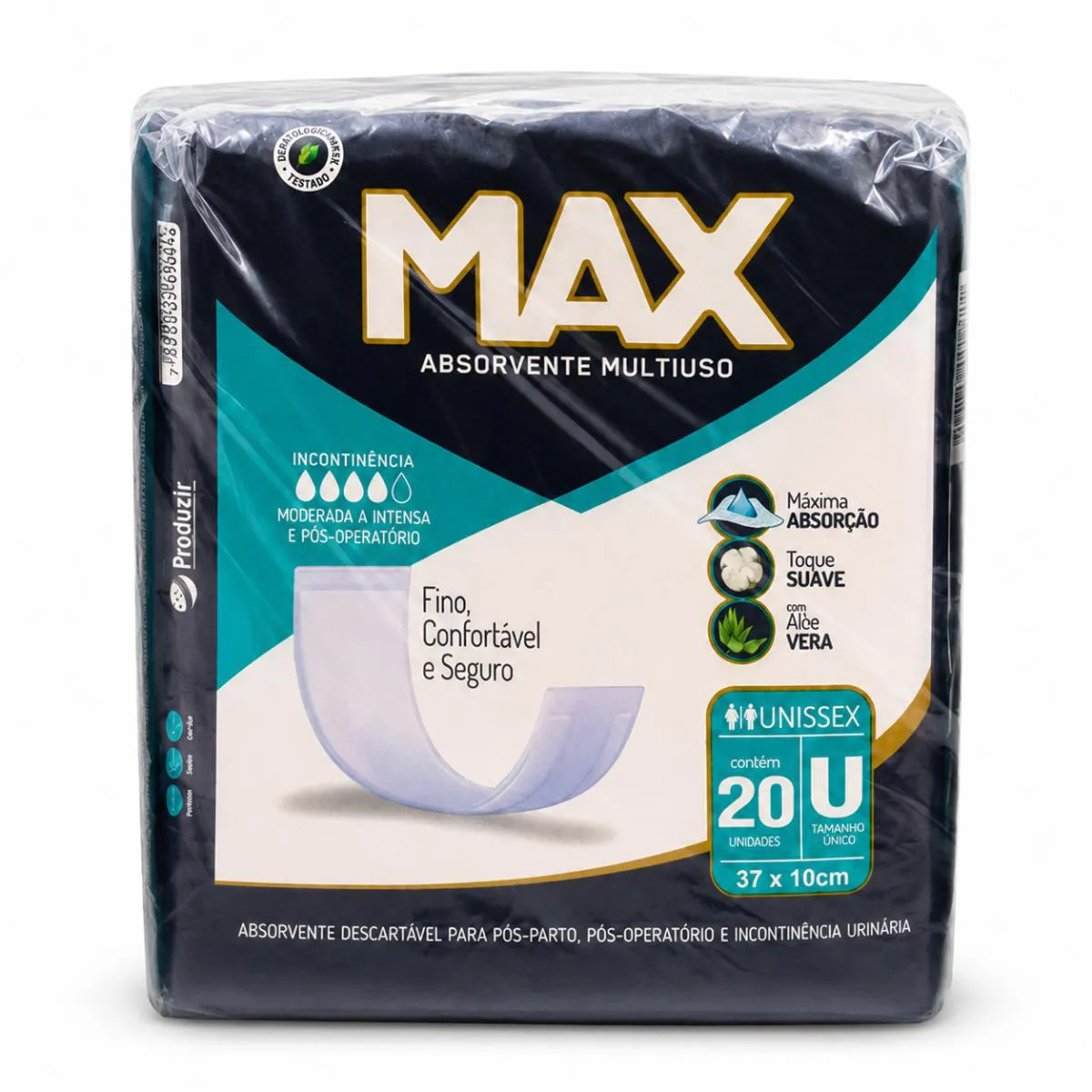 Absorvente Geriatrico Kisses 40 Unidades Unissex 37X10Cm