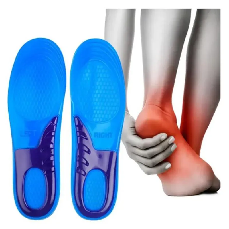 Palmilha Silicone Gel Ortopedica Anti Impacto (par)