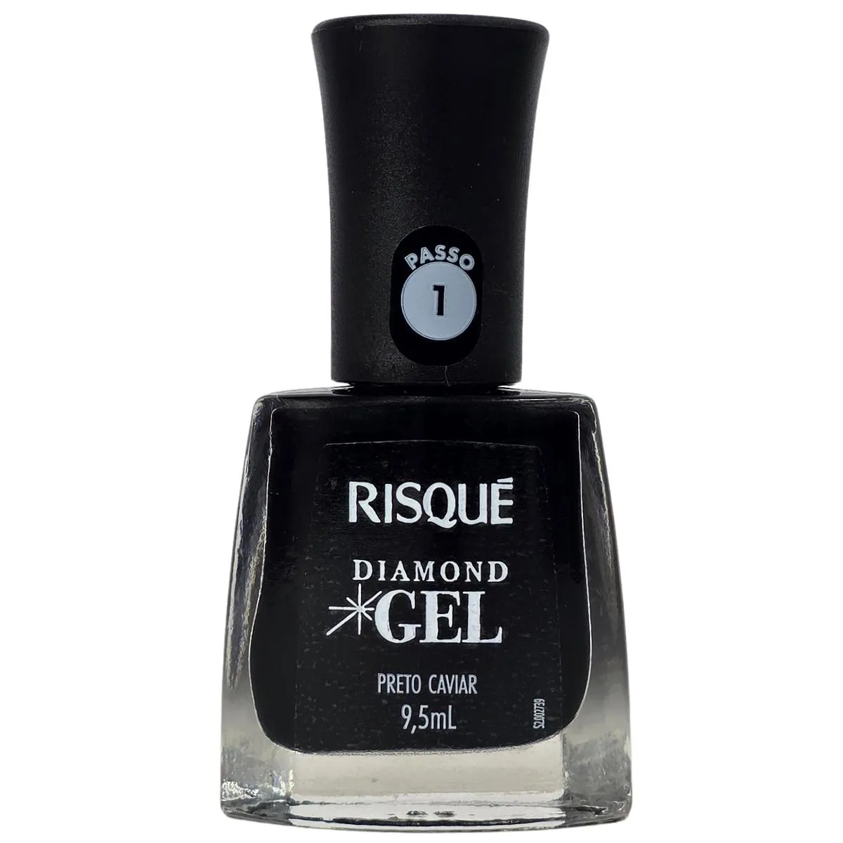 Esmalte Preto Caviar Diamond Gel Risque 9,5ml
