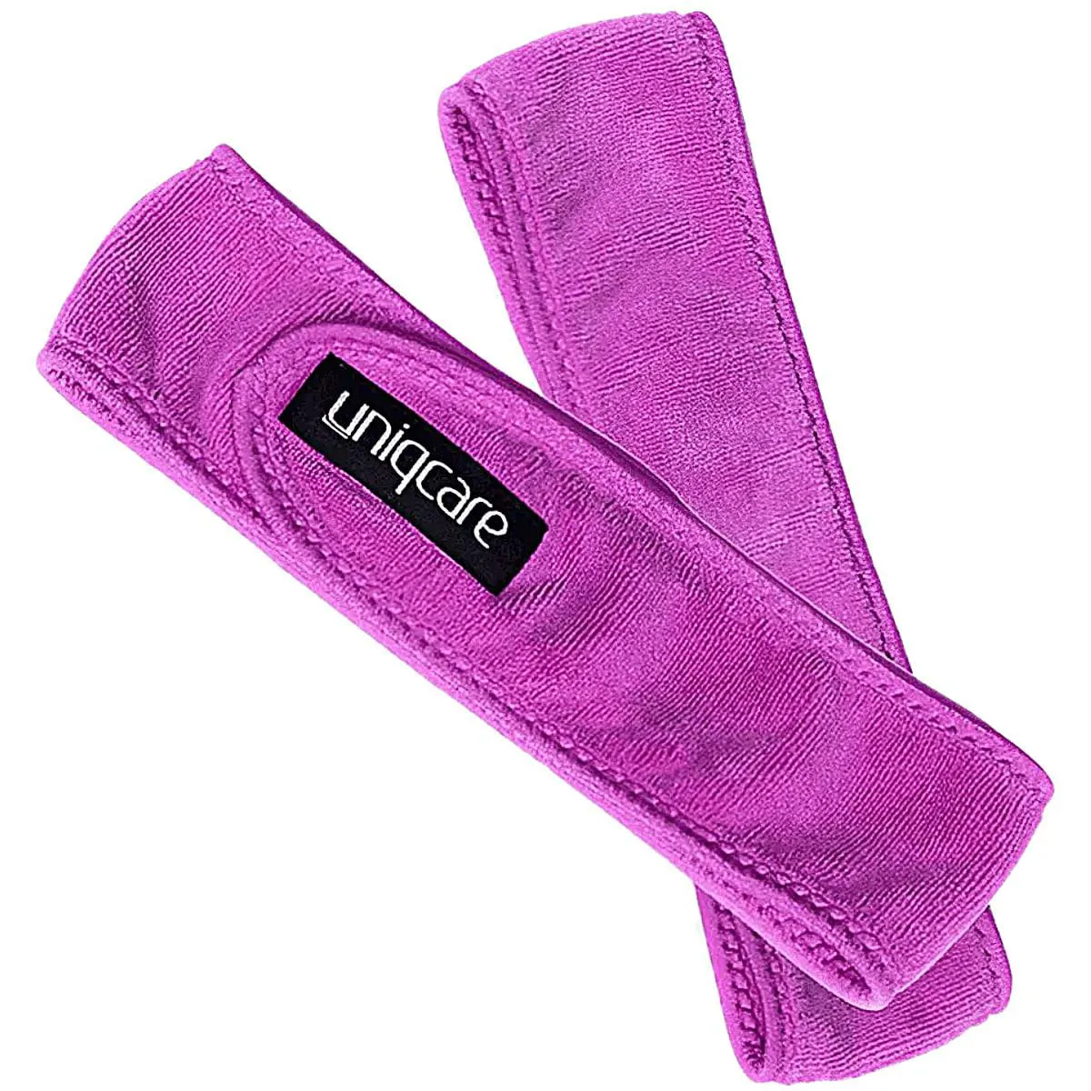 Faixa Atoalhada para Cabelos Uniqcare - 2 Unidades