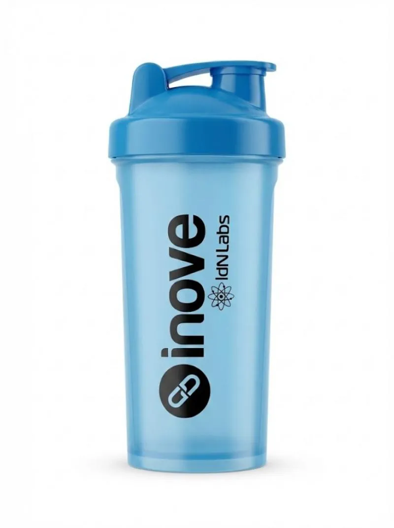 Coqueteleira 1 Dose (600ml) - Cor: Azul Tampa Preta
