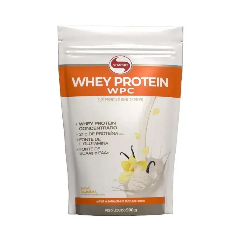 Whey Protein Wpc Refil (900g) - Sabor: Baunilha