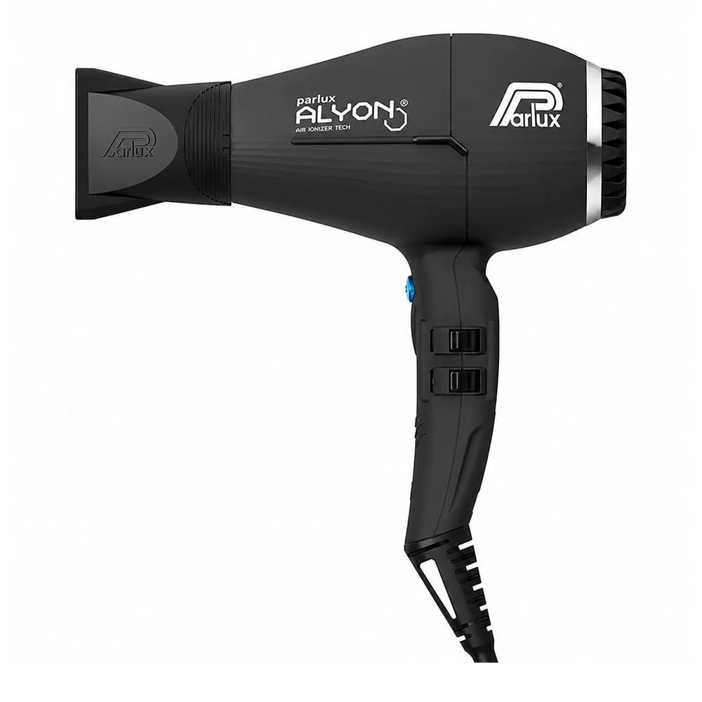 Parlux Alyon Air Ionizer Tech Antibacterial Black 2100w - Secador de Cabelo 110v
