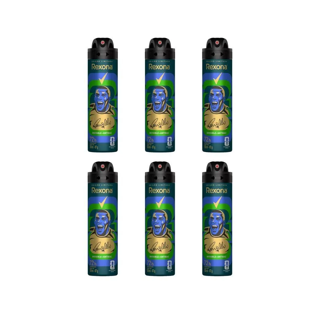 Desodorante Aero Rexona 150ml Masc Antibac Inv-Kit C/6Un