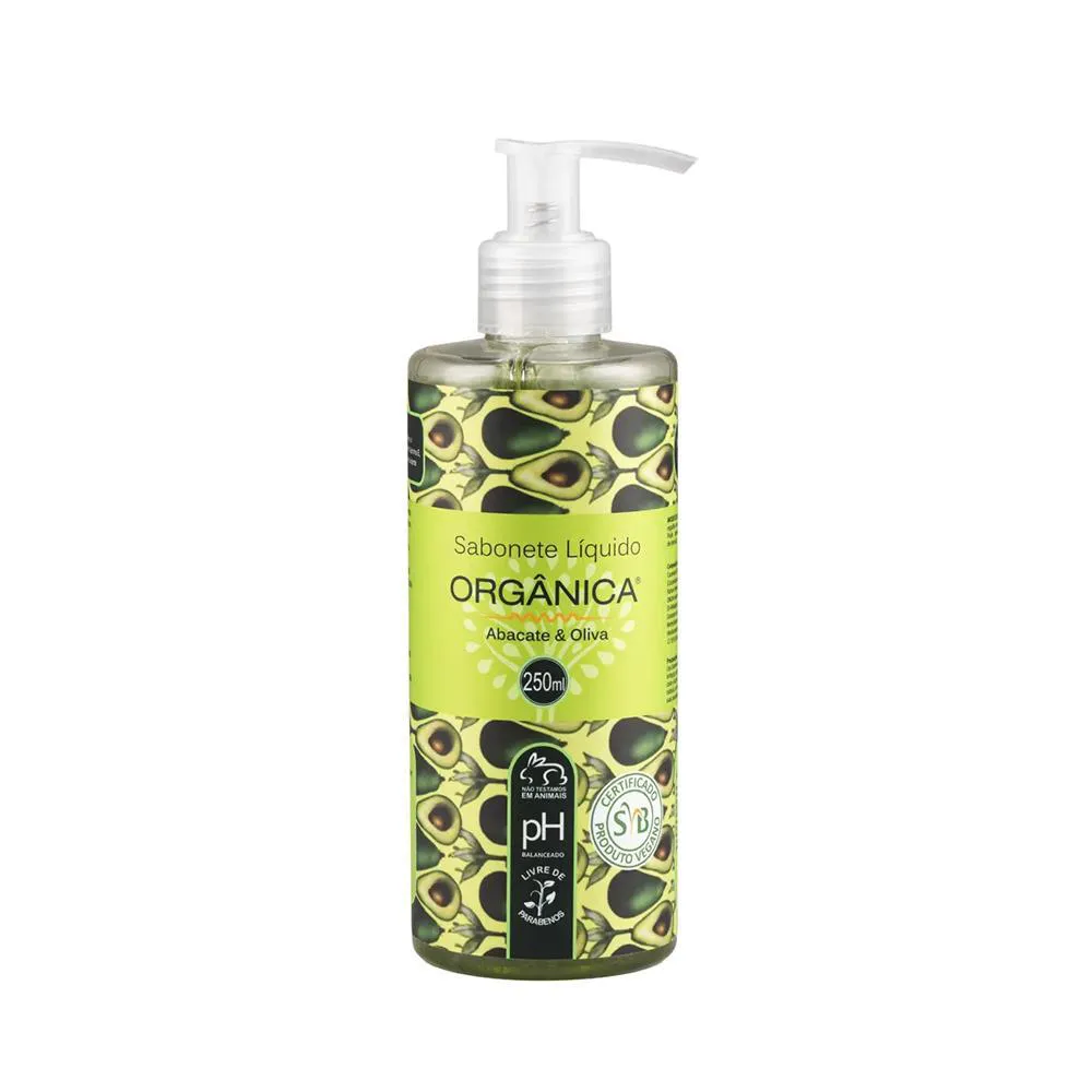 Orgânica Abacate e Oliva Sabonete Líquido 250ml