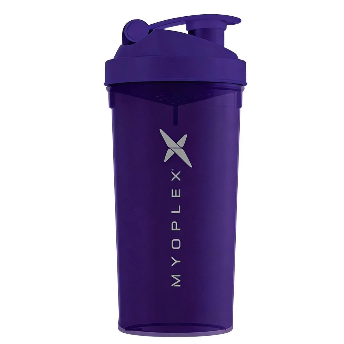 Coqueteleira Shake Bpa Free Funcional Anatomic 700ml Myoplex Roxo com Cinza