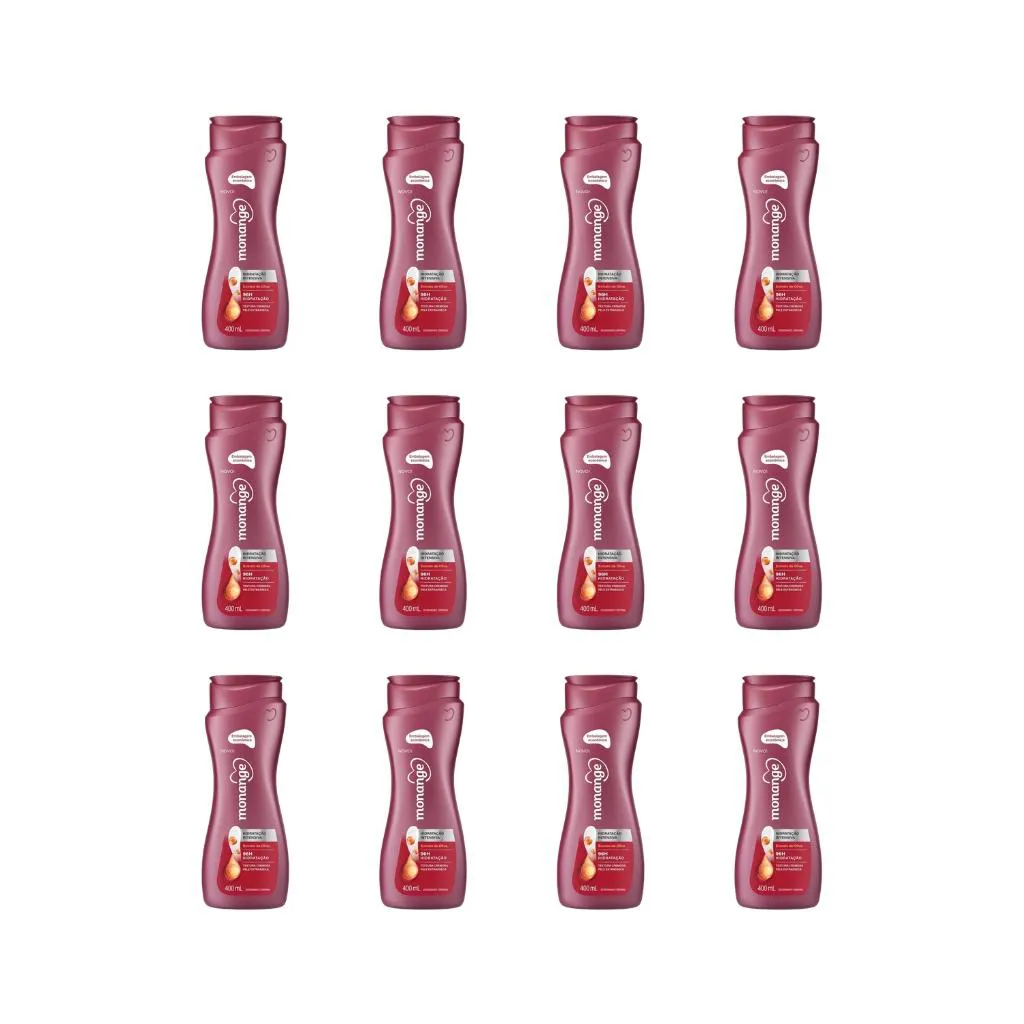 Hidratante Corporal Monange 400ml Extrato de Oliva-Kit C/12Un