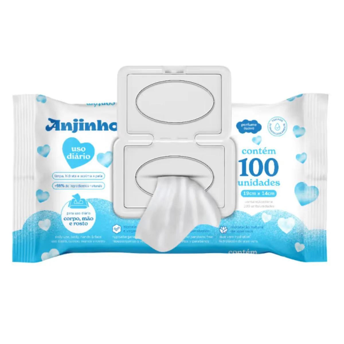 Lenço Umed Anjinho Lev100 Pag90