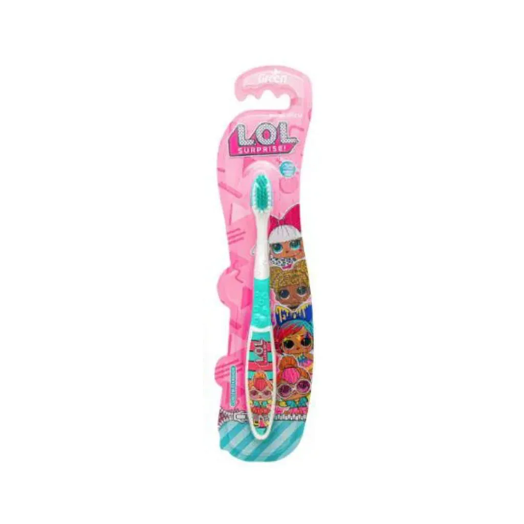 Escova Dental Infantil Macia Verde Lol Surprise Green