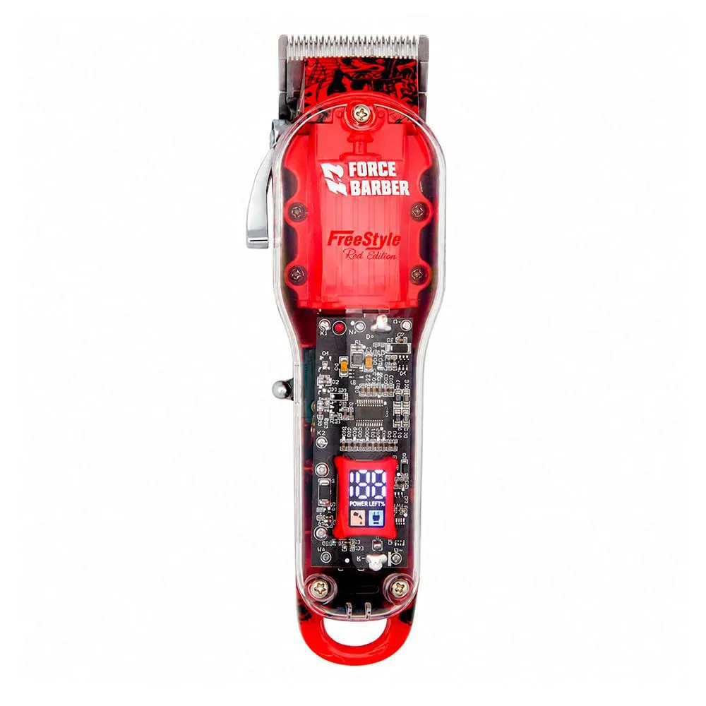 Force Barber Style Red Edition - Maquina de Corte Bivolt