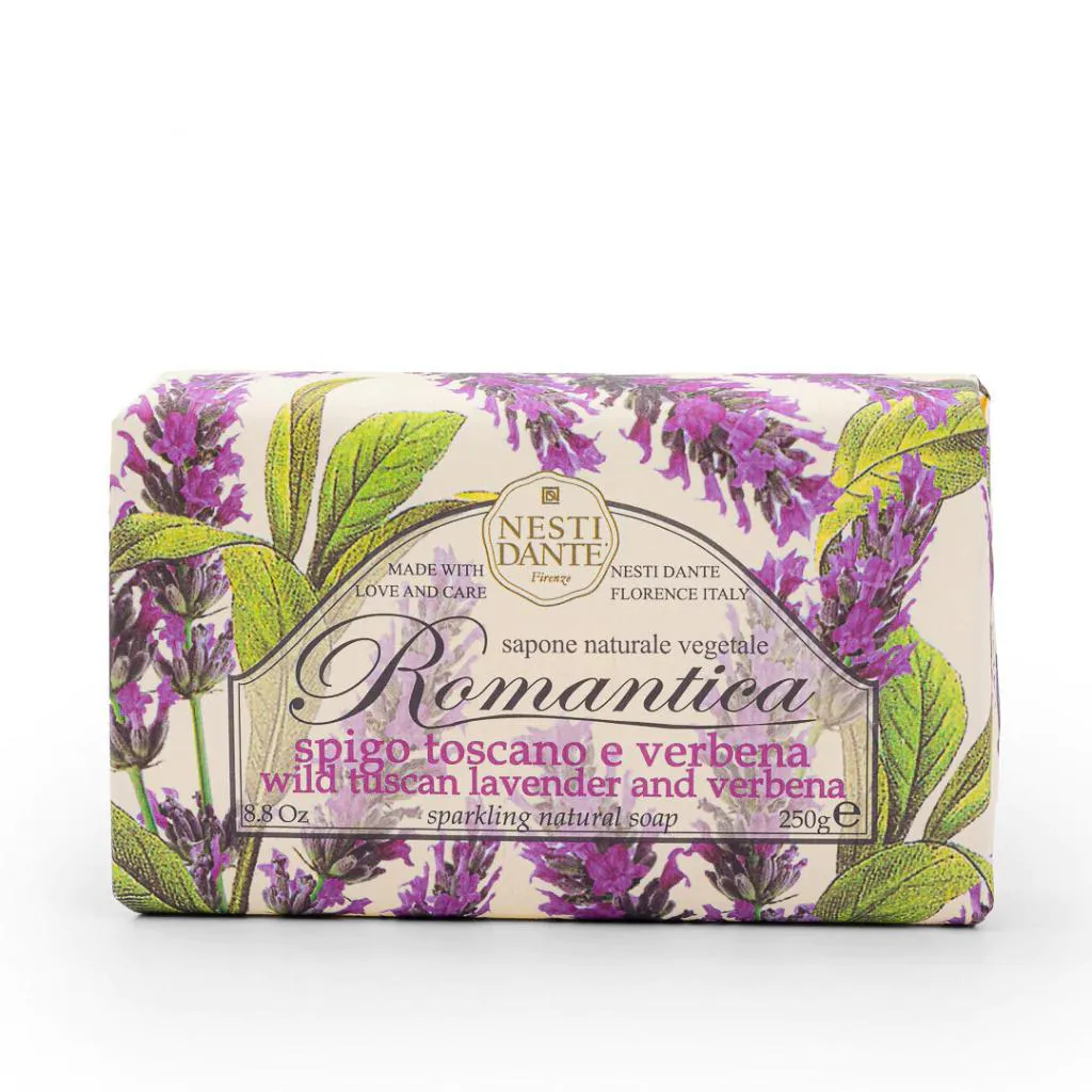 Sabonete em Barra Romantica Lavanda Toscana e Verbena Nesti Dante 250g