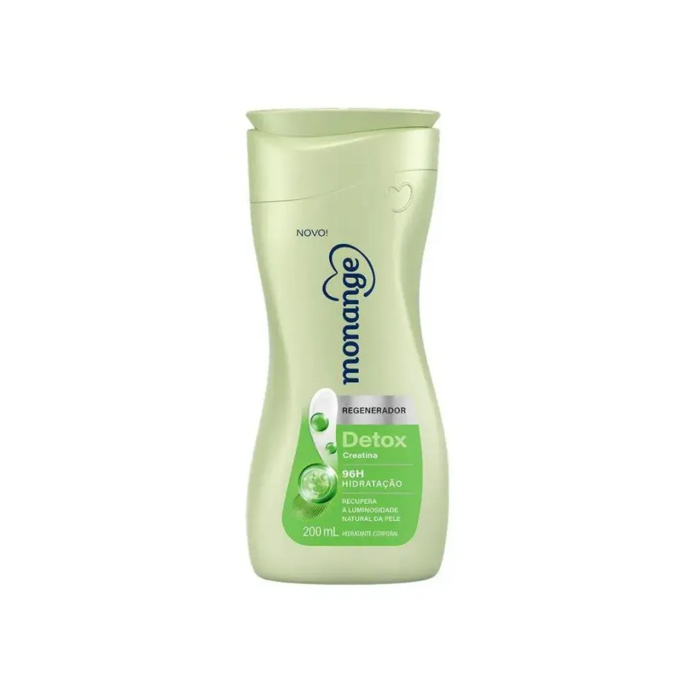Hidratante Monange Detox Capim-Limão & Gengibre Todas as Peles com 200ml