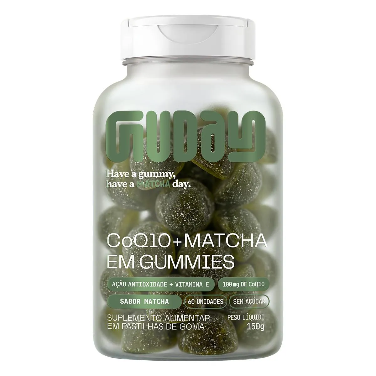 Coenzima Q10 + Matcha em Gummies 60 Gomas - Guday