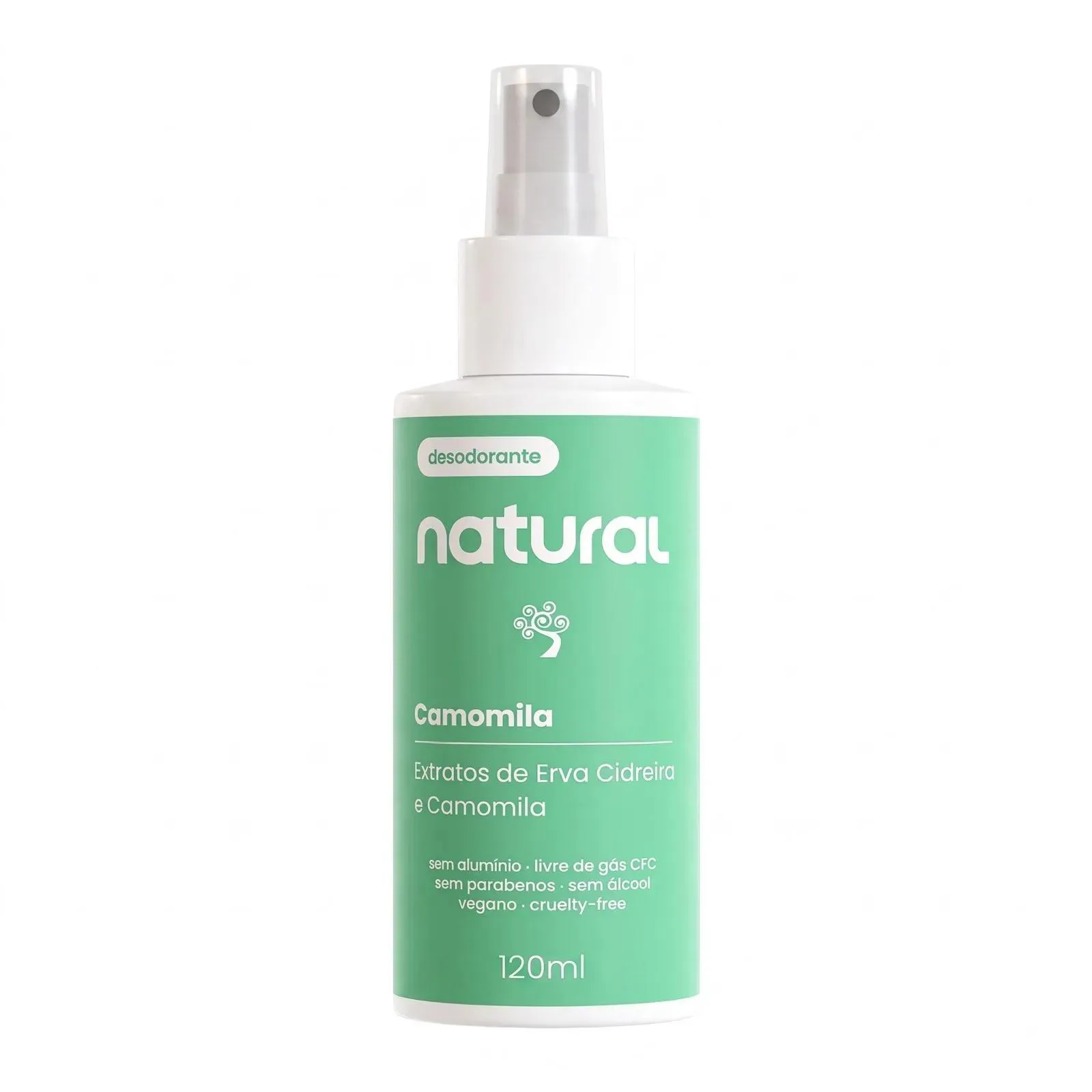Desodorante Natural com Camomila e Erva Cidreira 120ml - Orgânico Natural