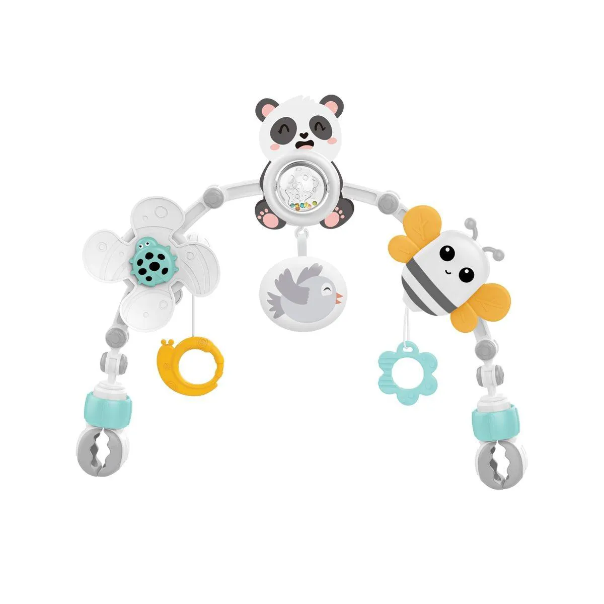 Arco Móbile Atividades Bebê Carrinho Berço Panda Maxi Baby