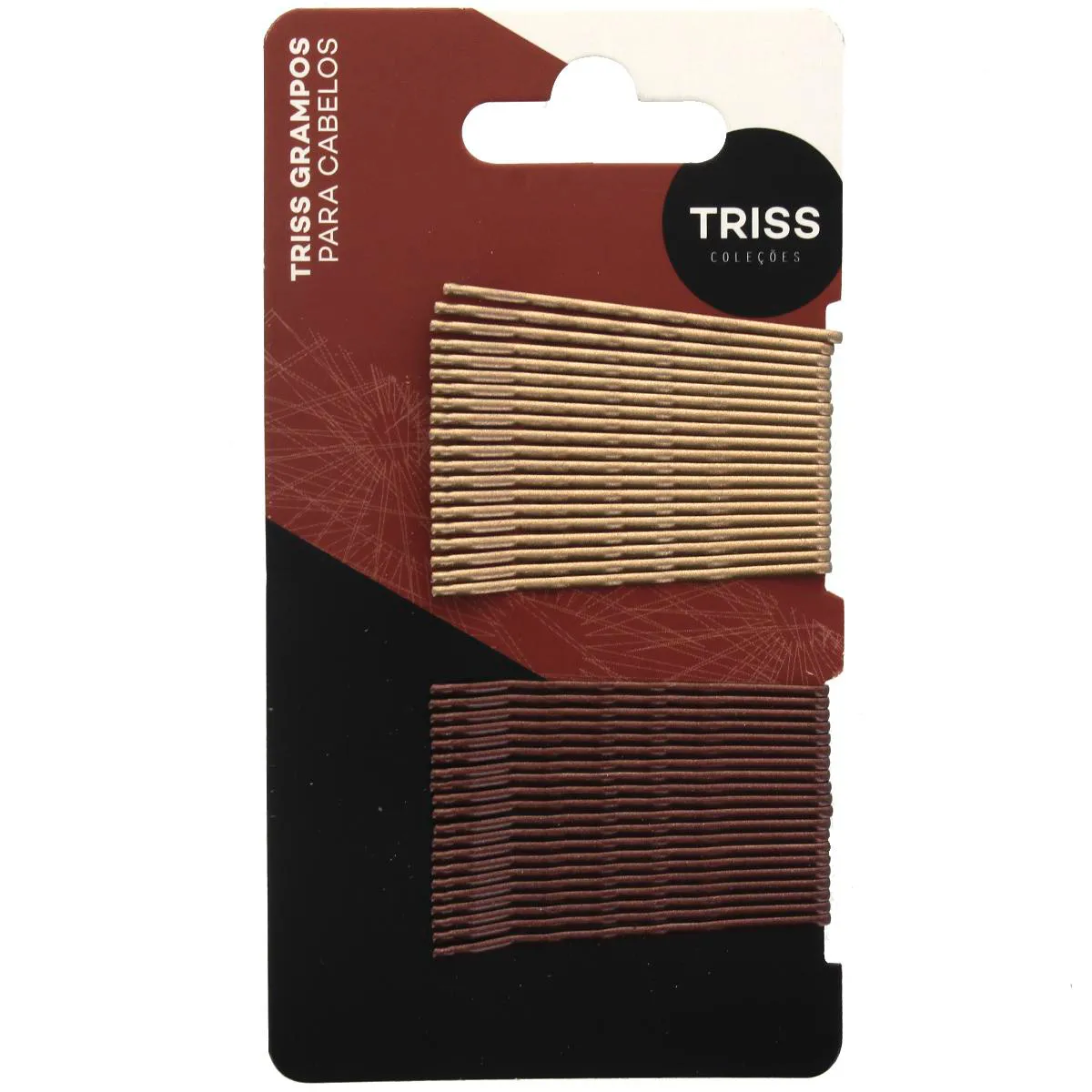 Grampo de Cabelo Triss Dourado/Cobre 40 Unidades
