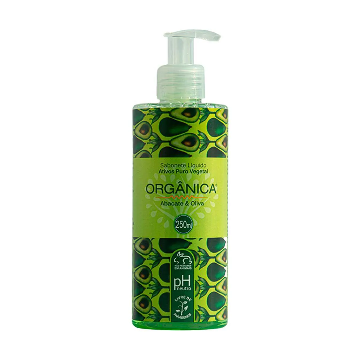 Sabonete Líquido Orgânica Abacate & Oliva com 250ml