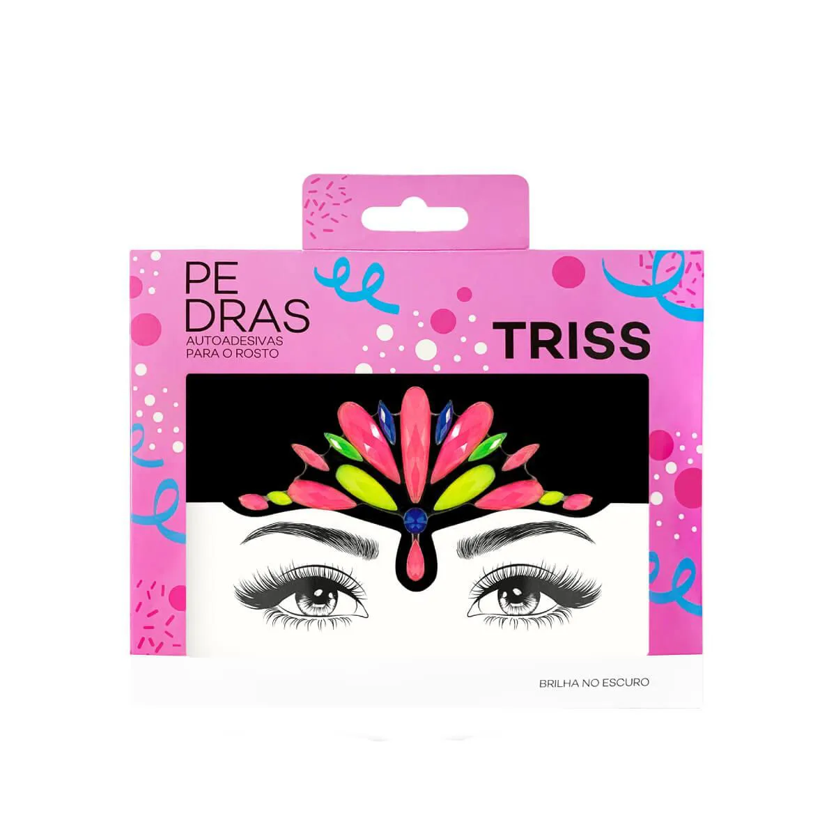 Adesivo Facial Triss Pedras Neon 1 Cartela