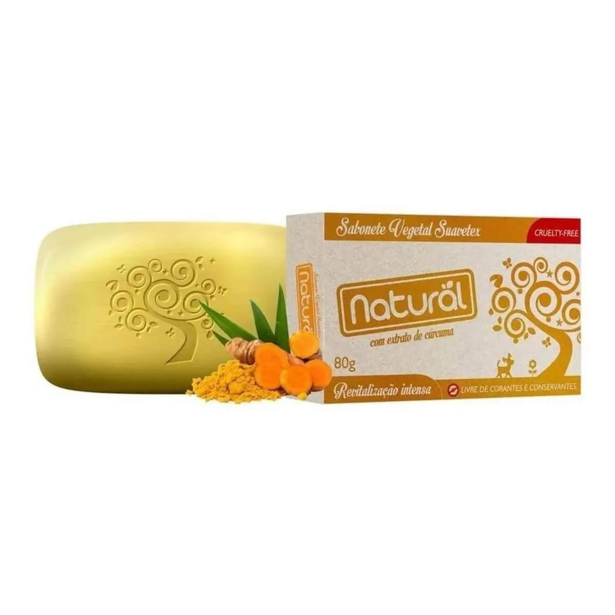 Sabonete em Barra Vegetal Natural Cúrcuma