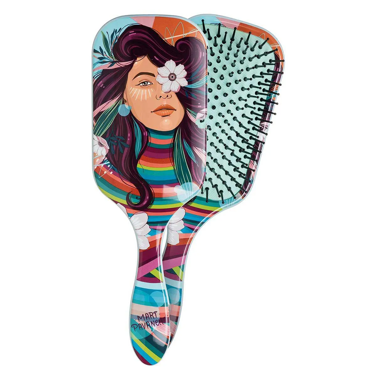 Escova de Cabelo Belliz Florescer Raquete - 1 unidade