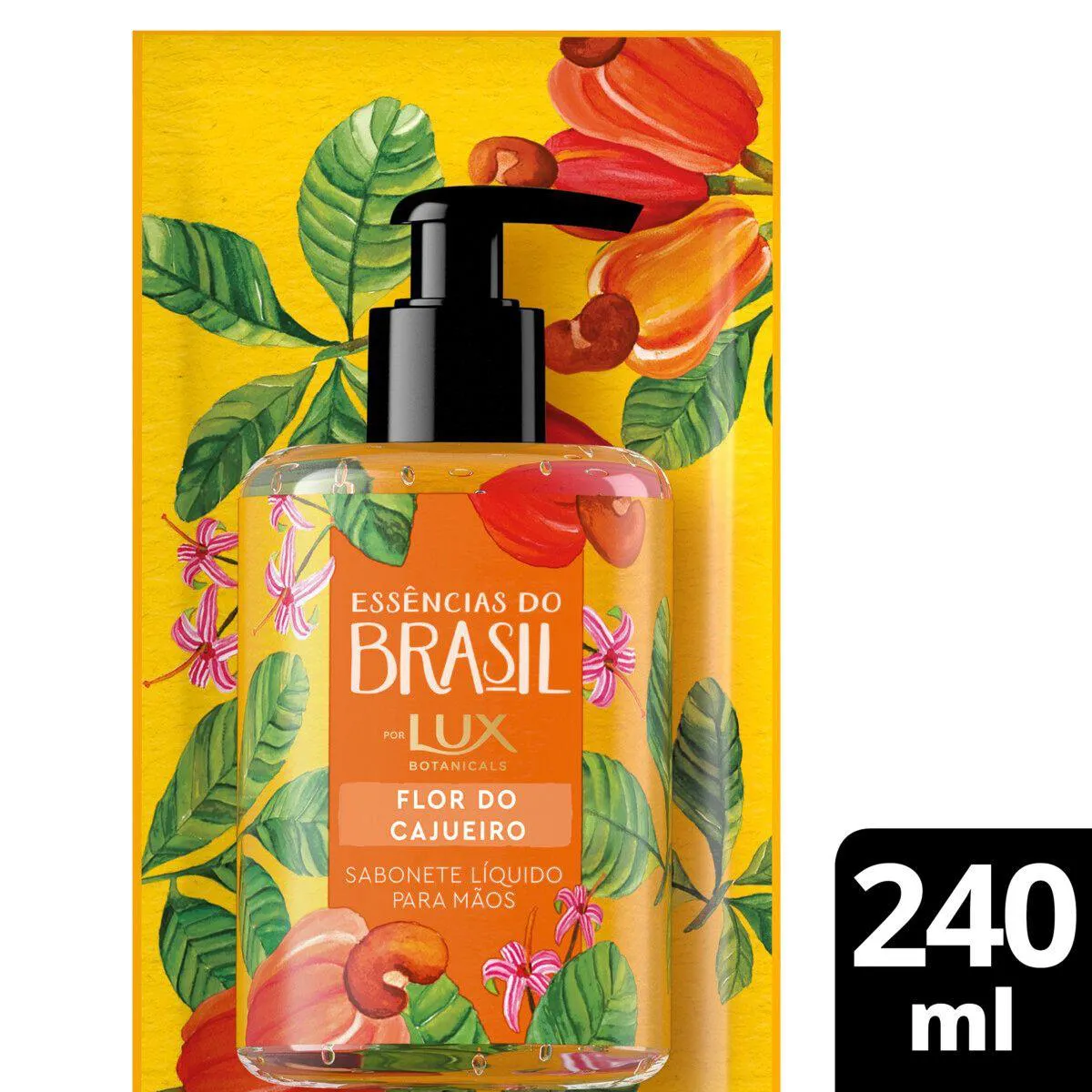 Sabonete Líquido para as Mãos Lux Botanicals Flor do Cajueiro Refil com 240ml