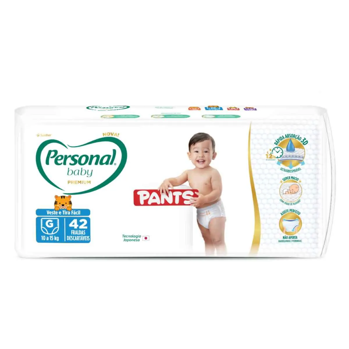 Fralda Calça Personal Baby Premium Pants G 42 unidades