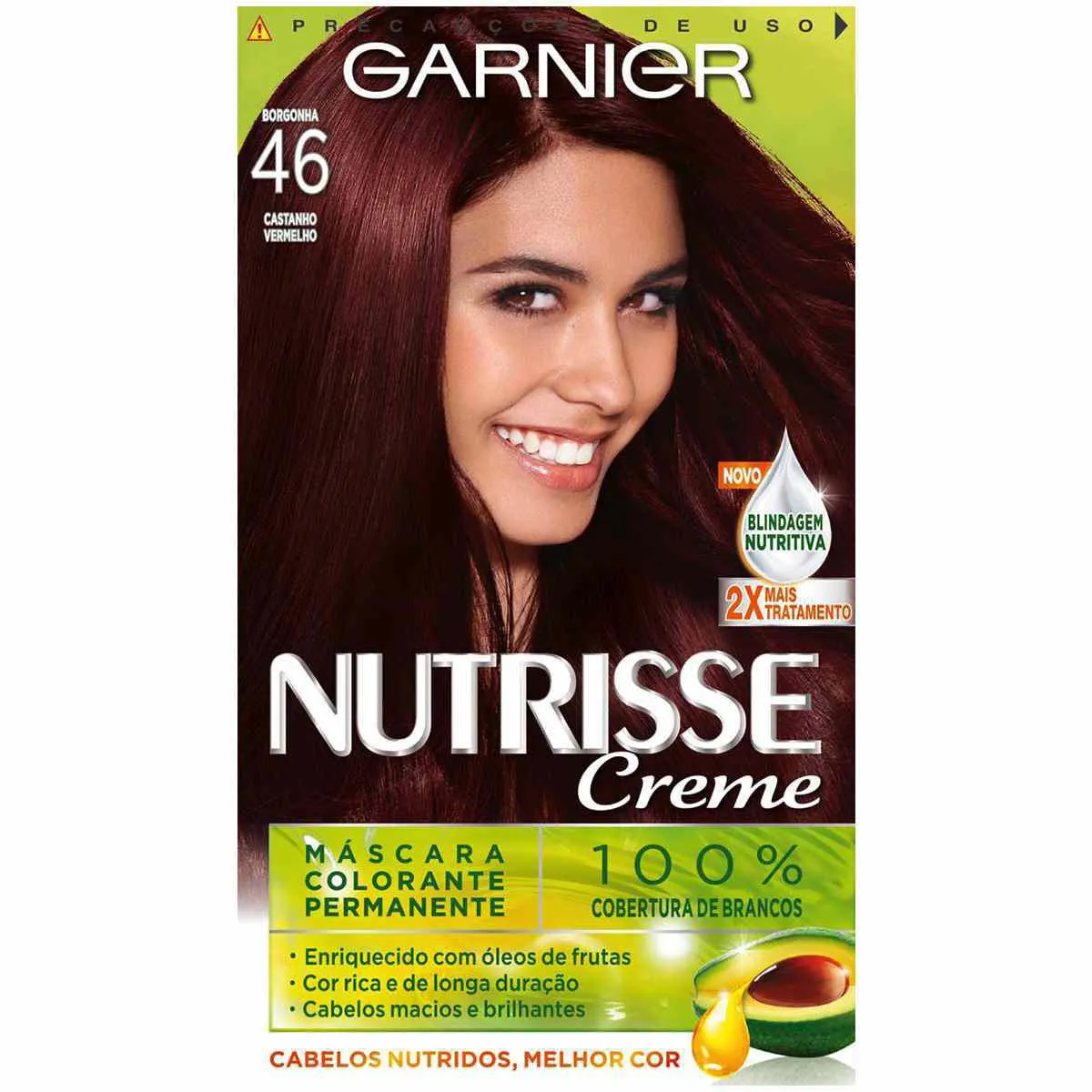 Tinta de Cabelo Permanente Nutrisse Creme - 46 Borgonha
