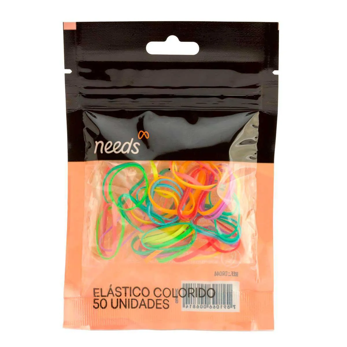 Elásticos de Cabelo Silicone Needs Coloridos 50 Unidades