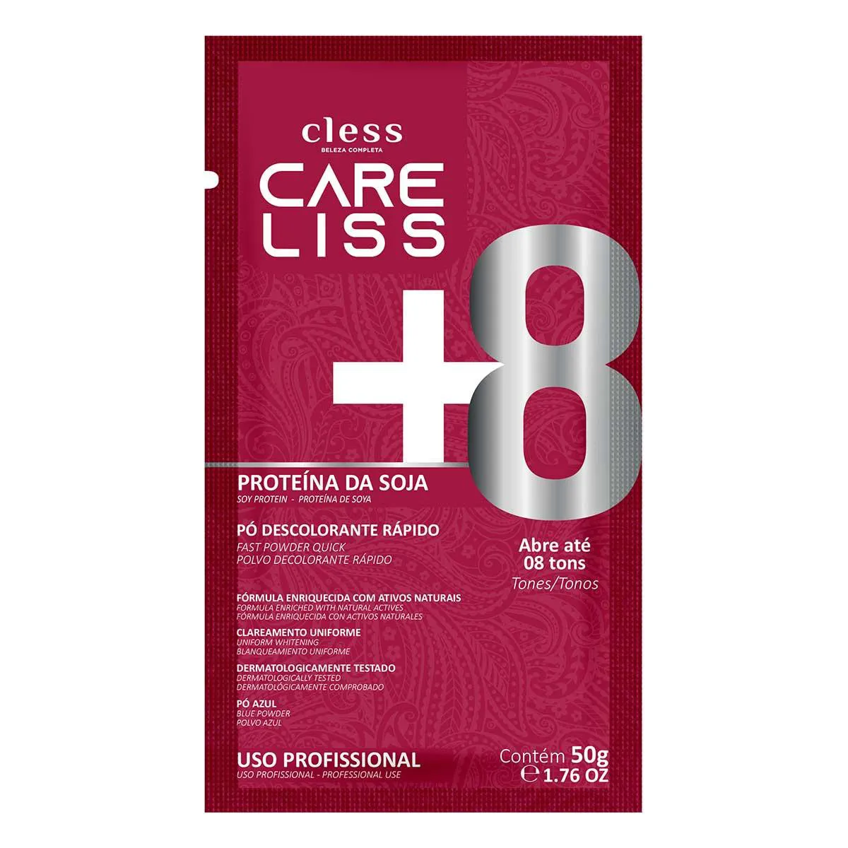 Pó Descolorante Care Liss Proteínas de Soja 8 tons 50g