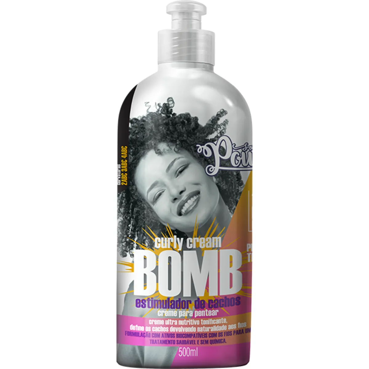Creme para Pentear Cabelo Cacheado Soul Power Curly Cream Bomb 500ml