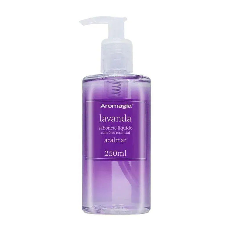 Sabonete Líquido com Óleos Essenciais Lavanda Aromagia 250ml