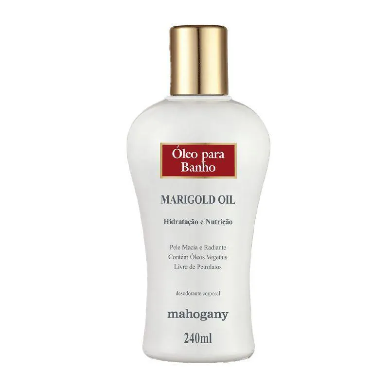 Óleo corporal para banho marigold mahogany 240ml
